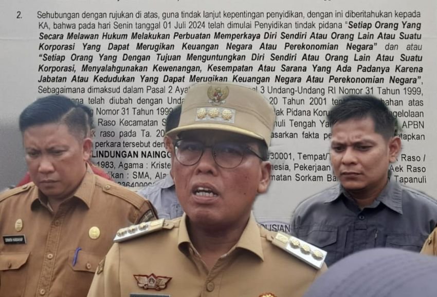 Mantan Kades Aek Raso Jadi Tersangka Kasus Dugaan Korupsi Dana Desa Rp 1,4 Miliar