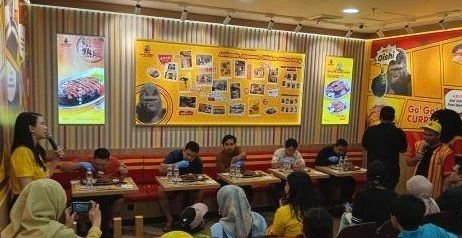 Jakarta Unggul dalam Lomba Makan di Go! Go! Curry Berhadiah ‘Gorila’ Jepang di Medan