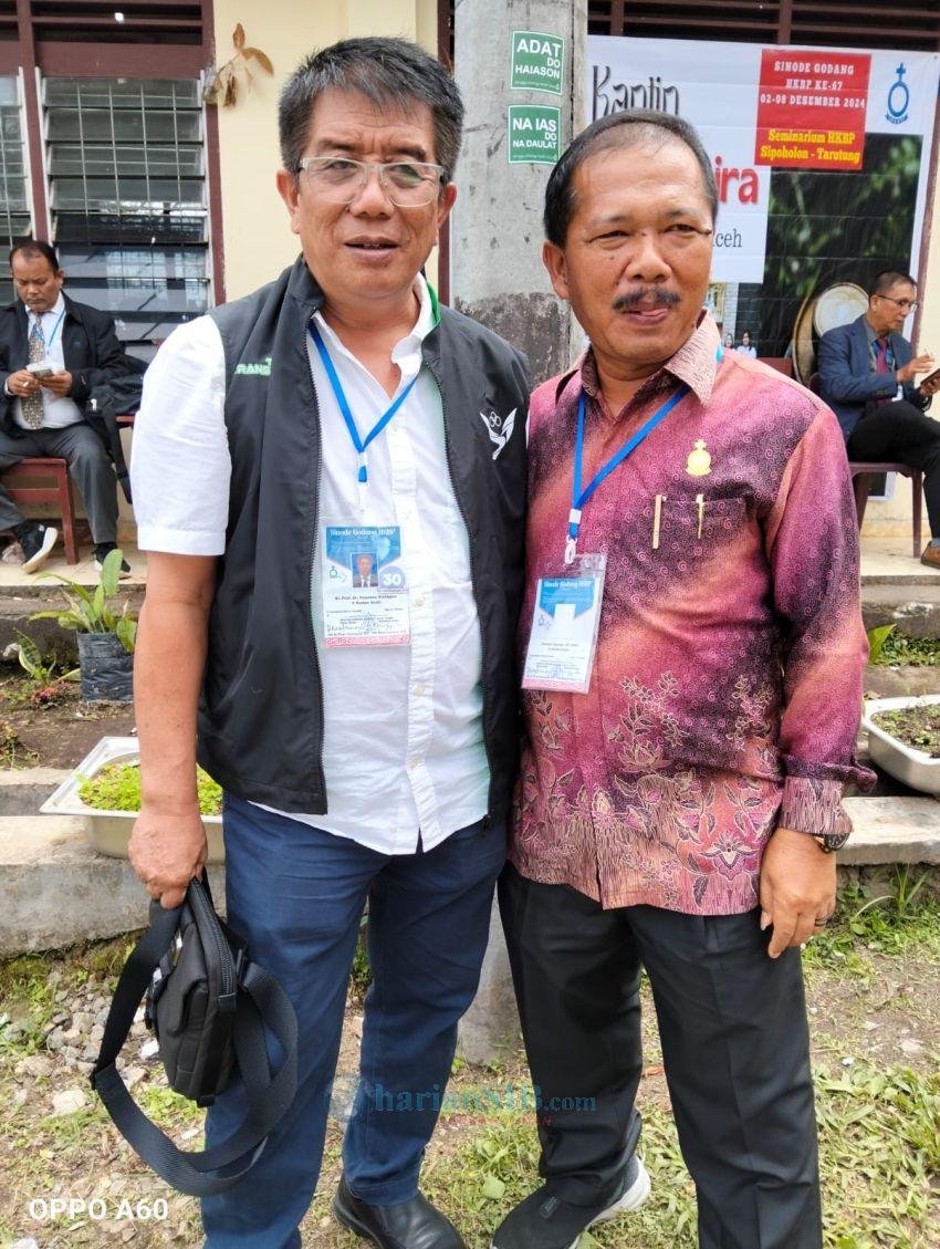 St Prof Dr Haposan Siallagan dan Romein Manalu Yakin HKBP Semakin Baik Dipimpin Pdt Dr Victor Tinambunan dan Pdt Rikson Hutahaean