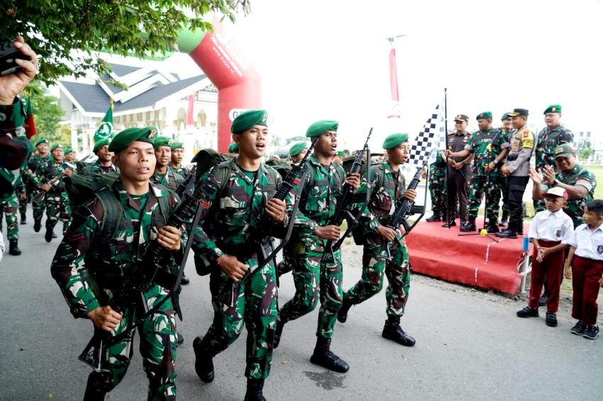 Danrem 011/Lilawangsa Lepas Peleton Beranting Yudha Wastu Pramuka Jaya