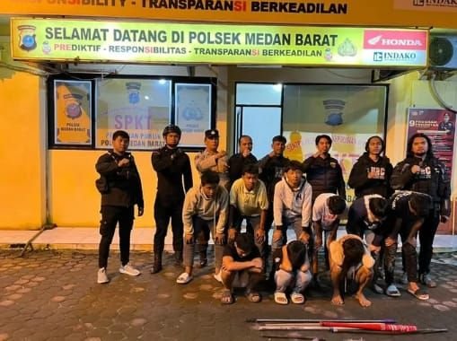 Patroli Skala Besar, Brimob Polda Sumut dan Polrestabes Medan Gagalkan Tawuran di Tengah Malam