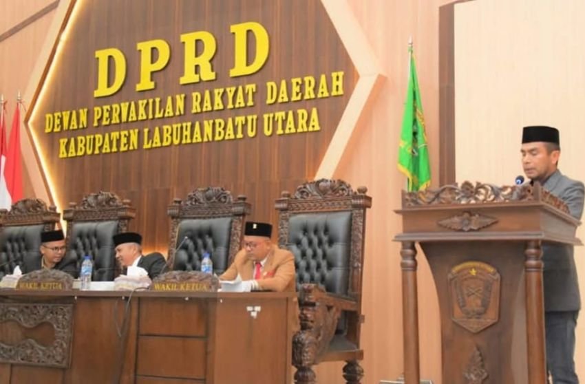 RBS Pimpin Rapat Paripurna Akhir Masa Jabatan Bupati Labura 2021-2024