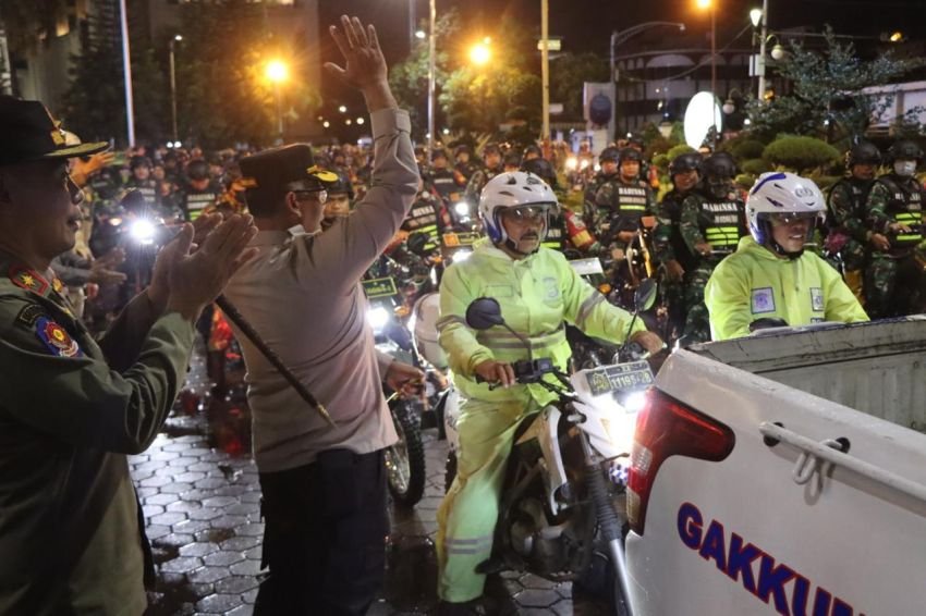 Patroli Skala Besar Sukses Amankan Malam Tahun Baru Imlek 2576 di Medan