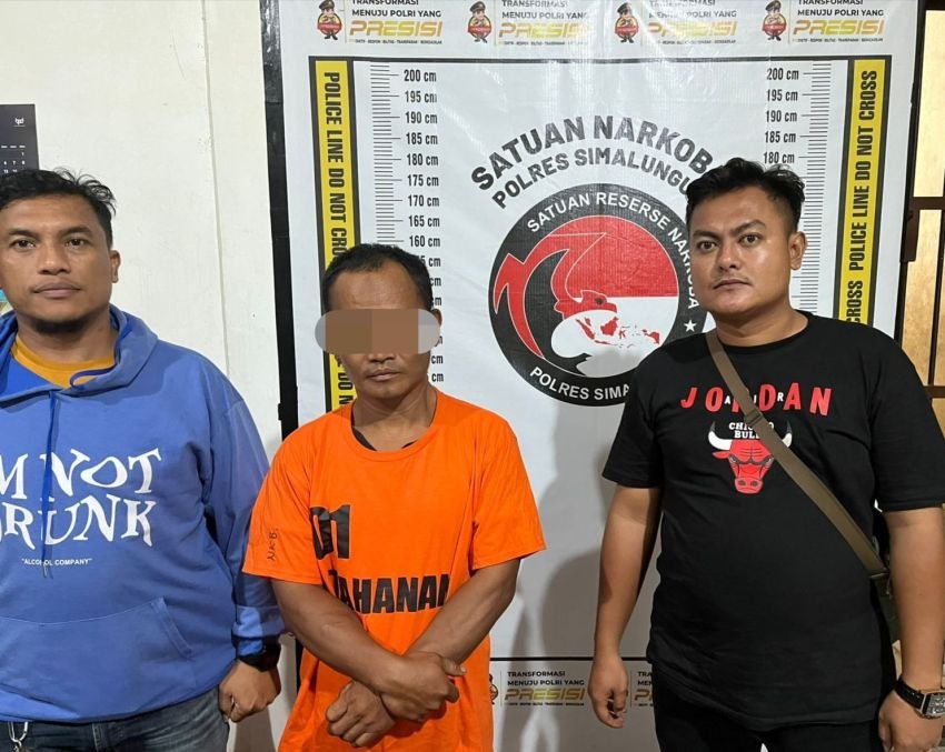 Terlibat Narkotika, Seorang Warga Tanah Jawa Simalungun Ditangkap Polisi