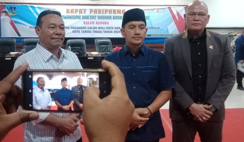 DPRD Tebingtinggi Gelar Paripurna Pengumuman Wali Kota dan Wakil Wali Kota Terpilih