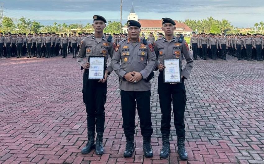 Polda Sumut Beri Penghargaan atas Aksi Heroik Personel Samapta Bekuk Geng Motor