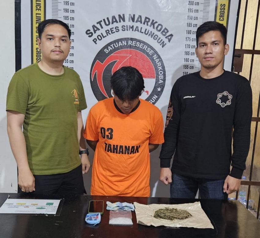 Pengedar Narkoba di Simalungun Ditangkap Polisi, Sabu dan Ganja Disita