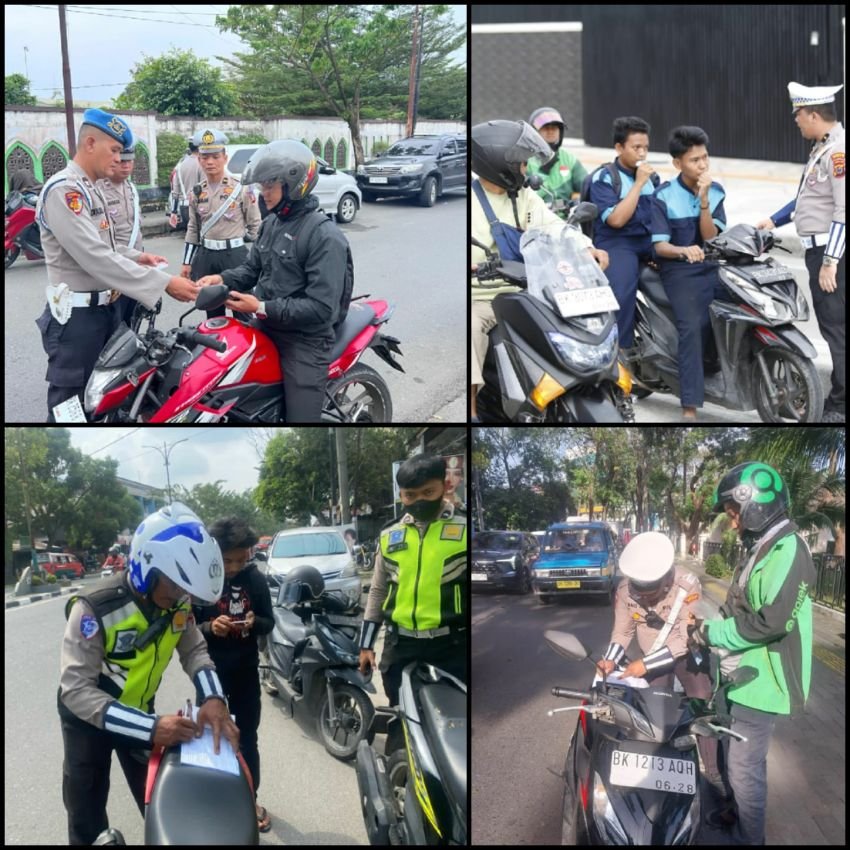 Satlantas Polrestabes Medan Keluarkan 2.675 Surat Teguran ke Pengendara Kendaraan Bermotor