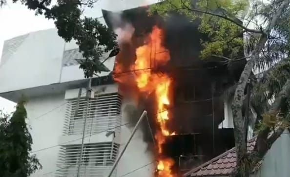 Polda Sumut Dalami Penyebab Kebakaran Gedung Dinas Pendidikan