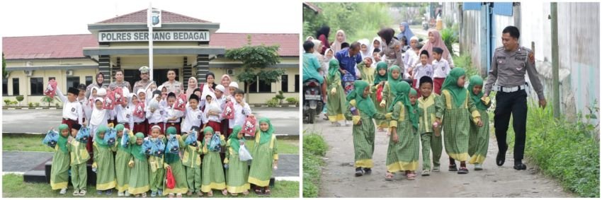 Yayasan Mauidzotul Hasanahtul Quro Seirampah Kunjungi Polres Sergai