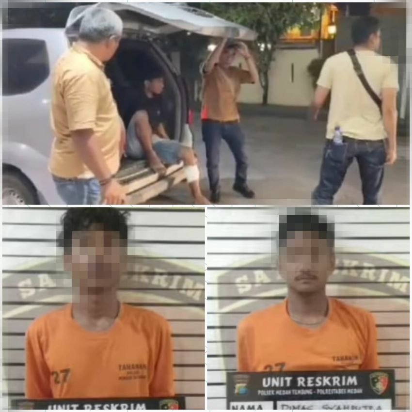 Polisi Tangkap 3 Tersangka Pencuri HP di Pintu Tol Bandar Selamat, Satu Ditembak