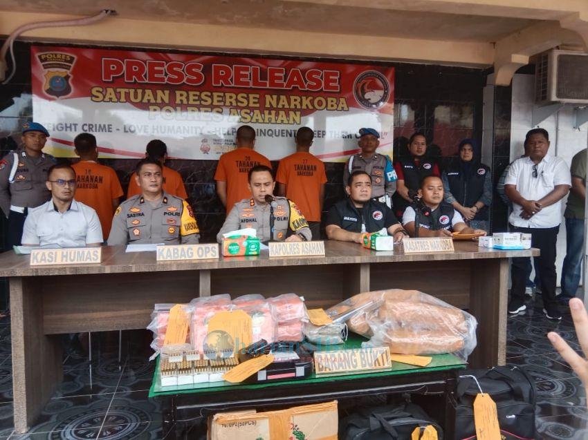 Pengembangan Kasus 6 Kg Sabu, Satnarkoba Polres Asahan Gerebek Rumah Bandar Narkoba, 362 Butir Peluru, 6 Kg Sabu Diamankan