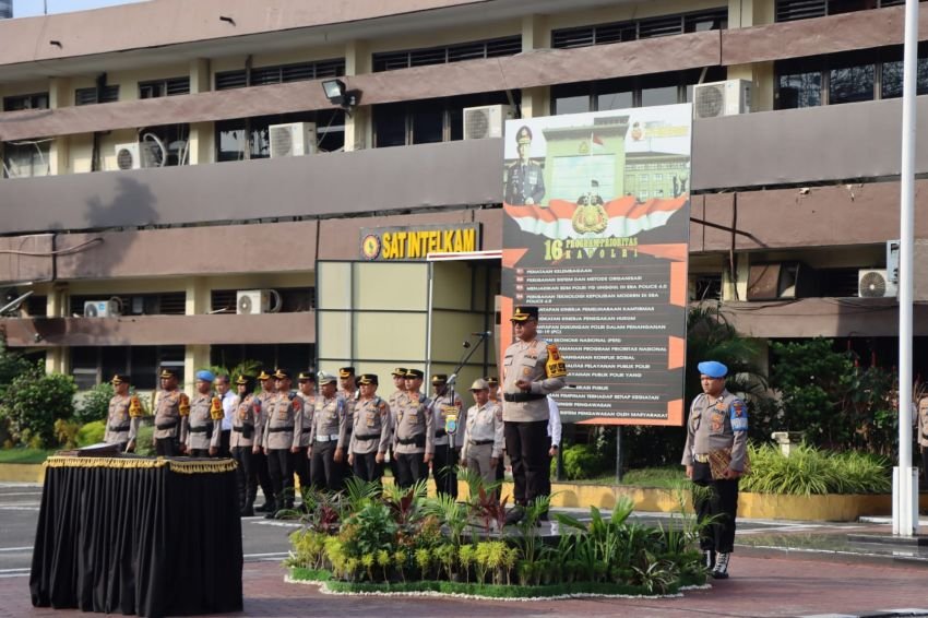 Kapolrestabes Medan Pimpin Sertijab Sejumlah PJU dan Kapolsek