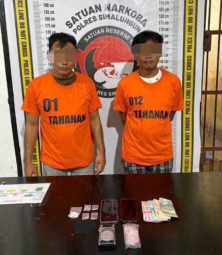 2 Tersangka Narkoba Ditangkap Polres Simalungun, Sabu 8,09 Gram Disita