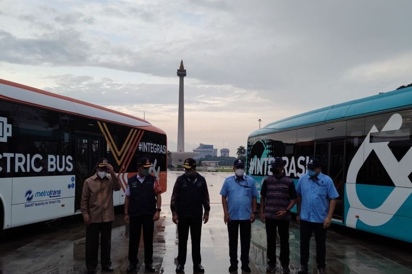 Dukung Acara Pelantikan Kepala Daerah, 30 Bus Listrik Siap Beroperasi