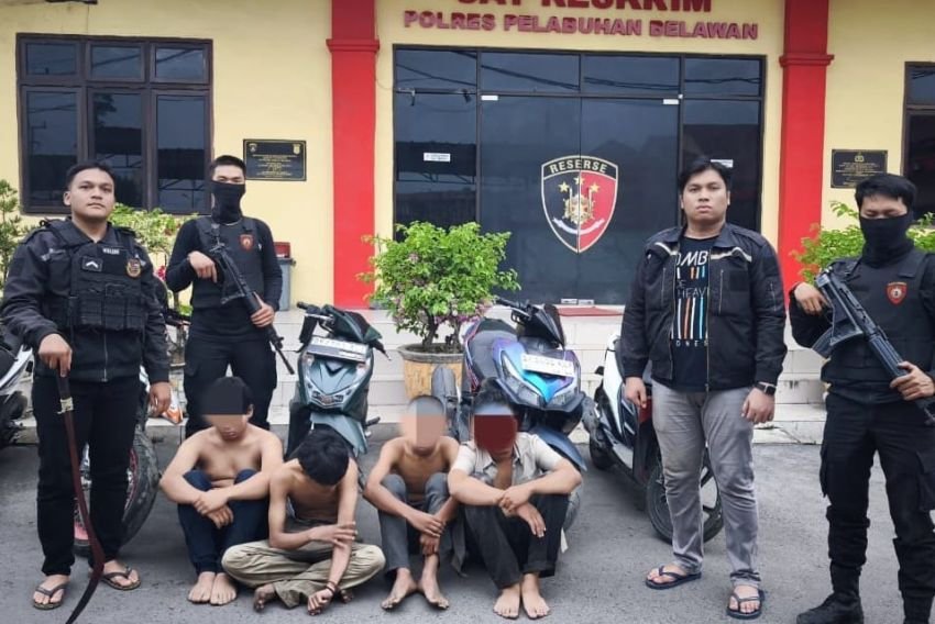 Tawuran di Marelan, 4 Terduga Pelaku Ditangkap Polisi