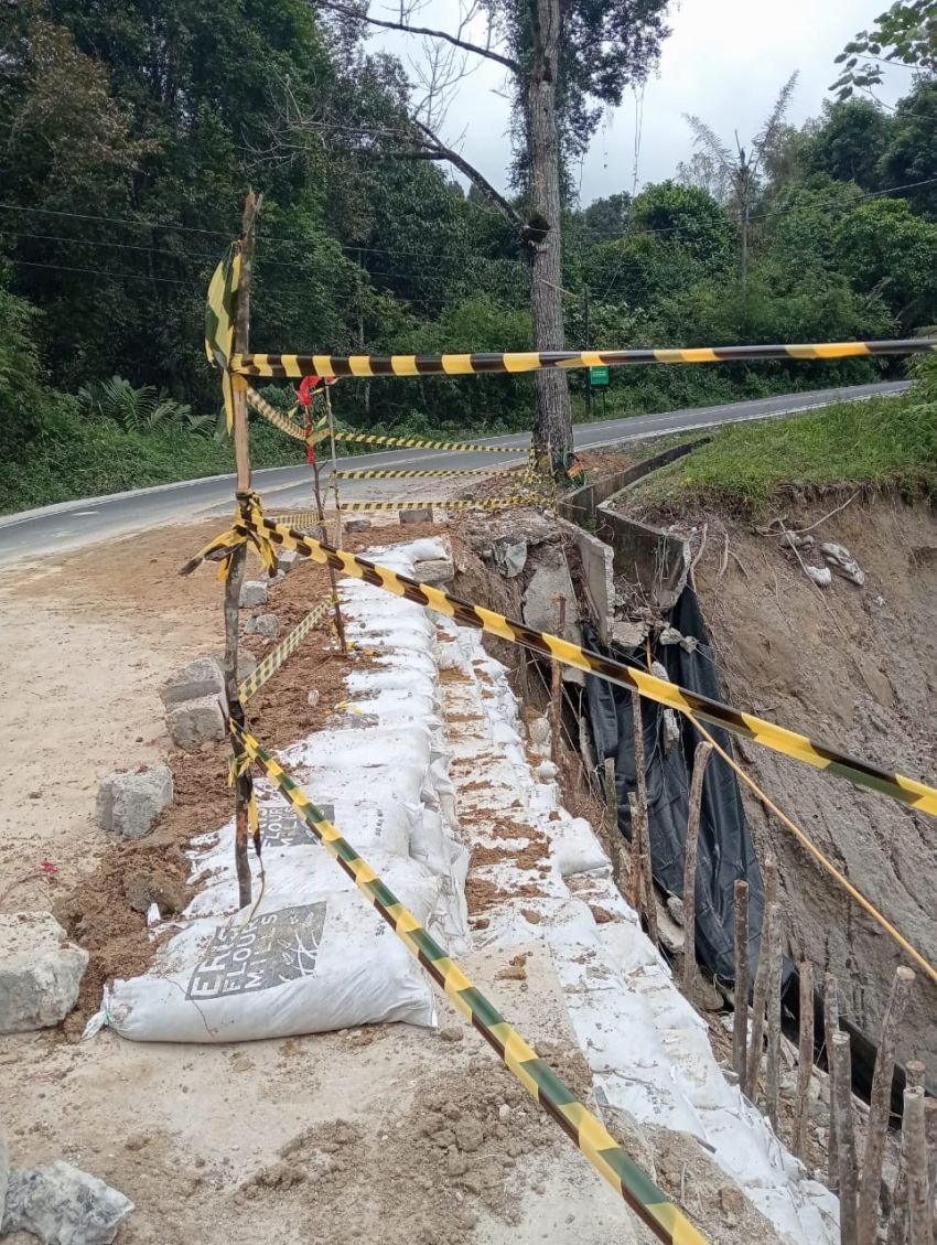 Kementerian PUPR Benahi Jalinsum yang Longsor di Wilayah Dolokpanribuan