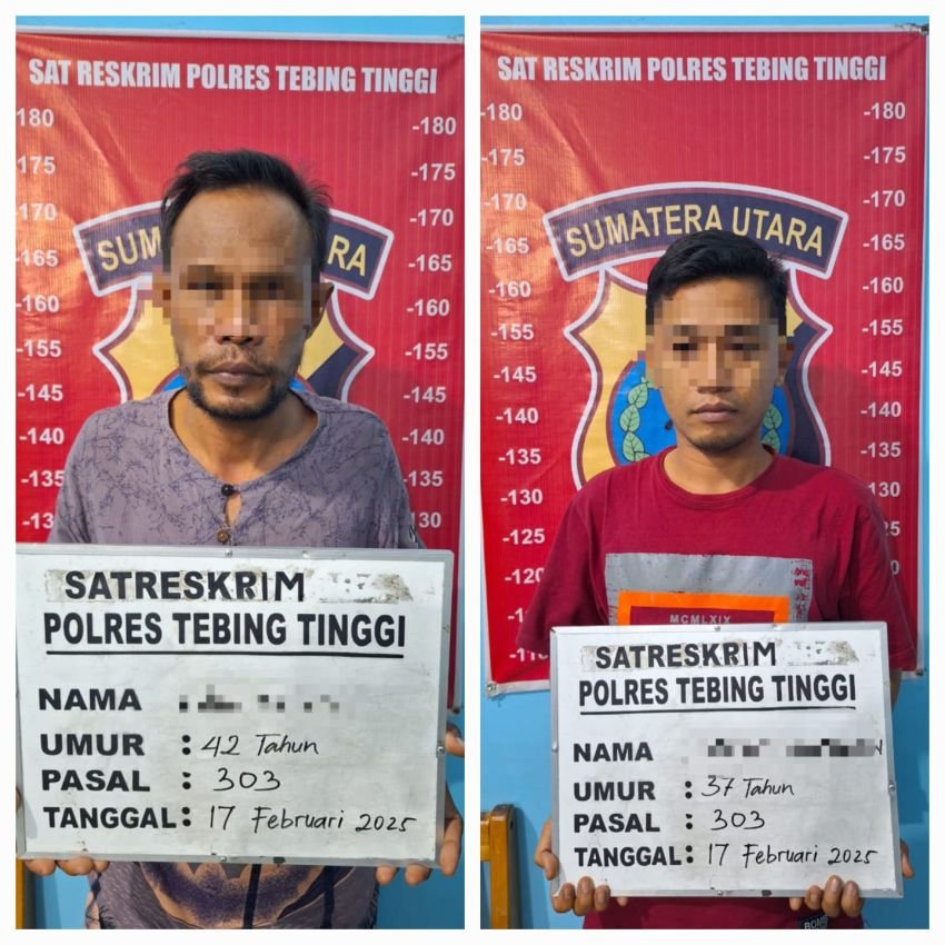 Tim Elang Sakti Polres Tebingtinggi Ringkus Dua Pelaku Judi Togel Online