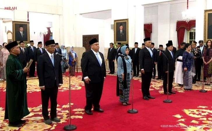 Prabowo Lantik Mendiktisaintek dan Sejumlah Pejabat Negara