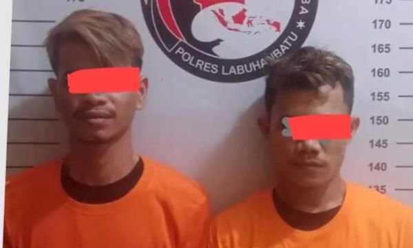 Nyabu di Penginapan, 2 Warga Dumai Diringkus Polres Labuhanbatu