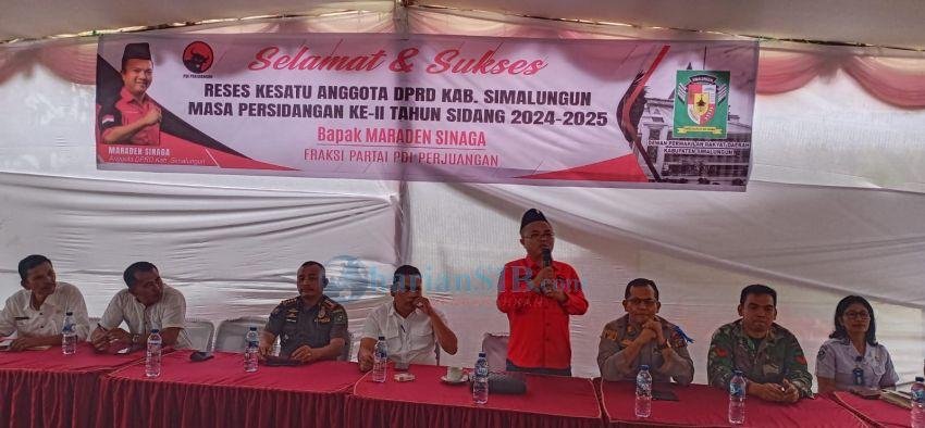 Maraden Sinaga Tampung Aspirasi Masyarakat