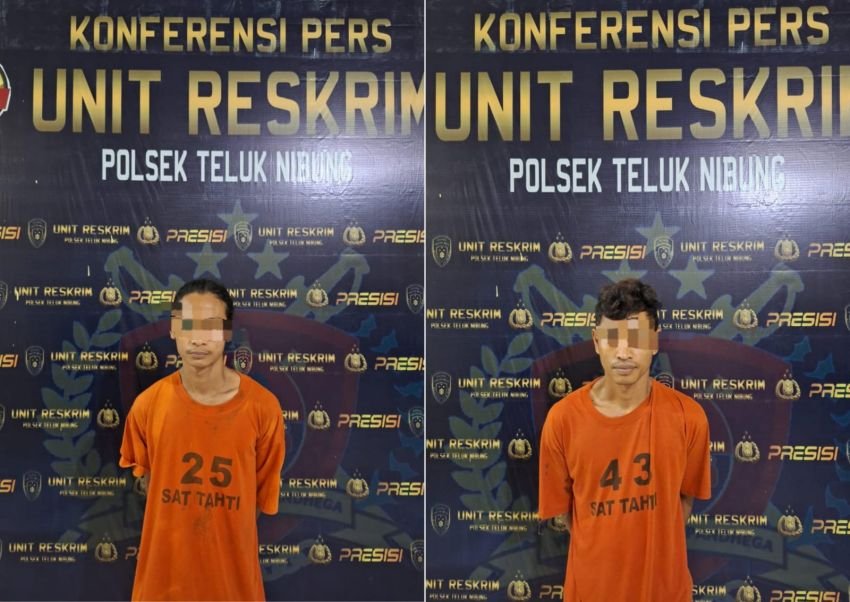 Polsek Teluk Nibung Tanjungbalai Tangkap 2 Tersangka Pencuri Peralatan Kapal