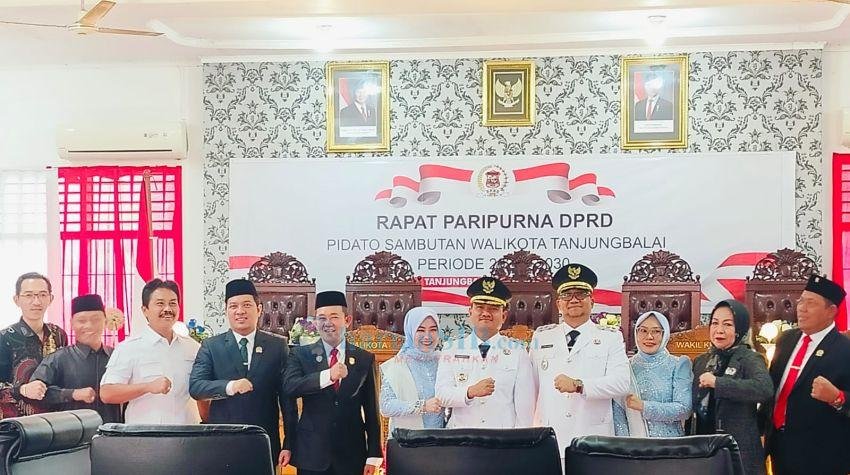 DPRD Tanjungbalai Gelar Rapat Paripurna Pembacaan Pidato Sambutan Wali Kota Tanjungbalai