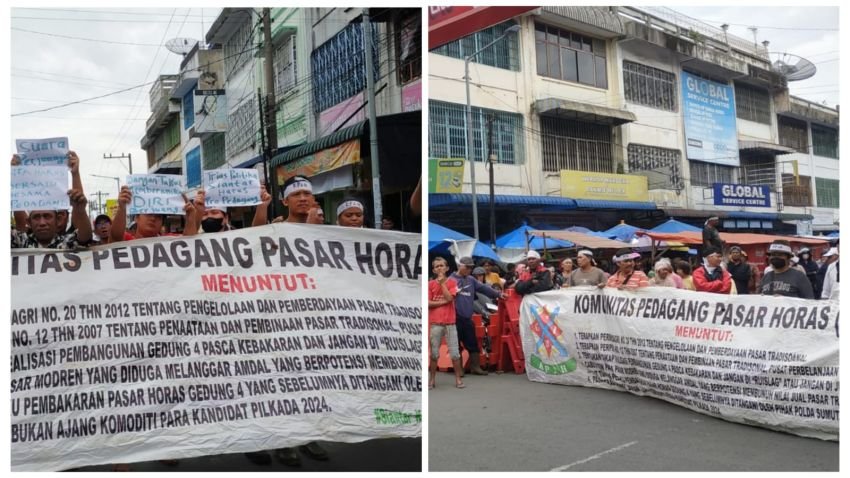 Pedagang Minta Wali Kota Peduli dan Bangun Gedung IV Pasar Horas