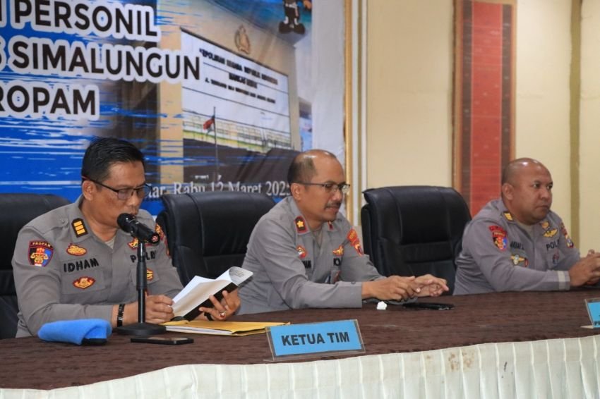 Tim Propam Polda Sumut Tekankan Kedisiplinan, Profesionalitas dan Integritas Anggota Jalankan Tugas