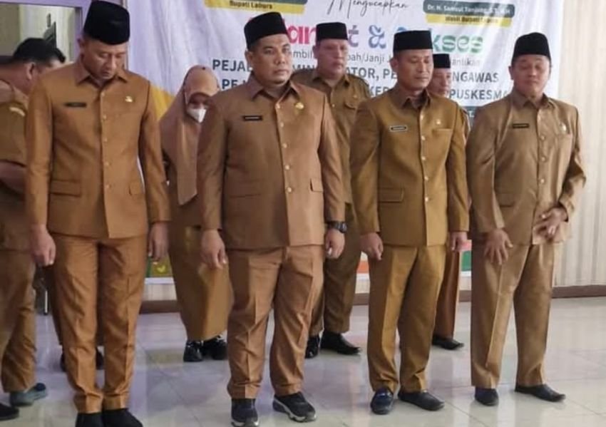 Wakil Bupati Lantik Pejabat Eselon III Pemkab Labura