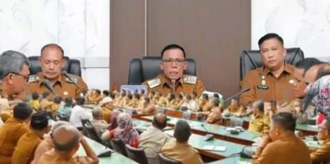 Hari Pertama Kerja, Bupati Tapteng Masinton Pasaribu Pimpin Rakorpem