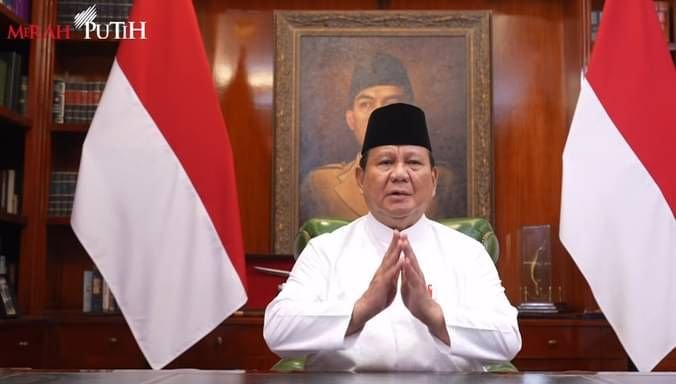 Presiden Prabowo Sampaikan Pesan Idulfitri 1446 H