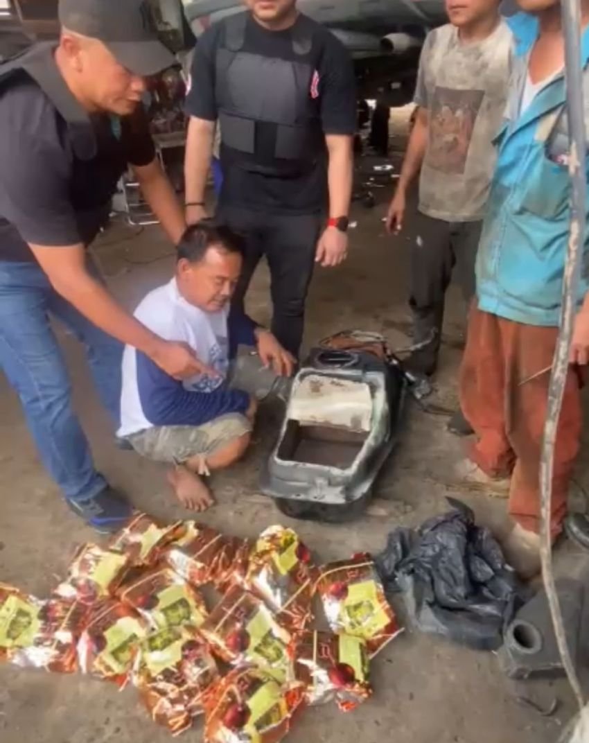 Polda Sumut Ungkap 13 Kg Sabu Disimpan di Tangki Mobil