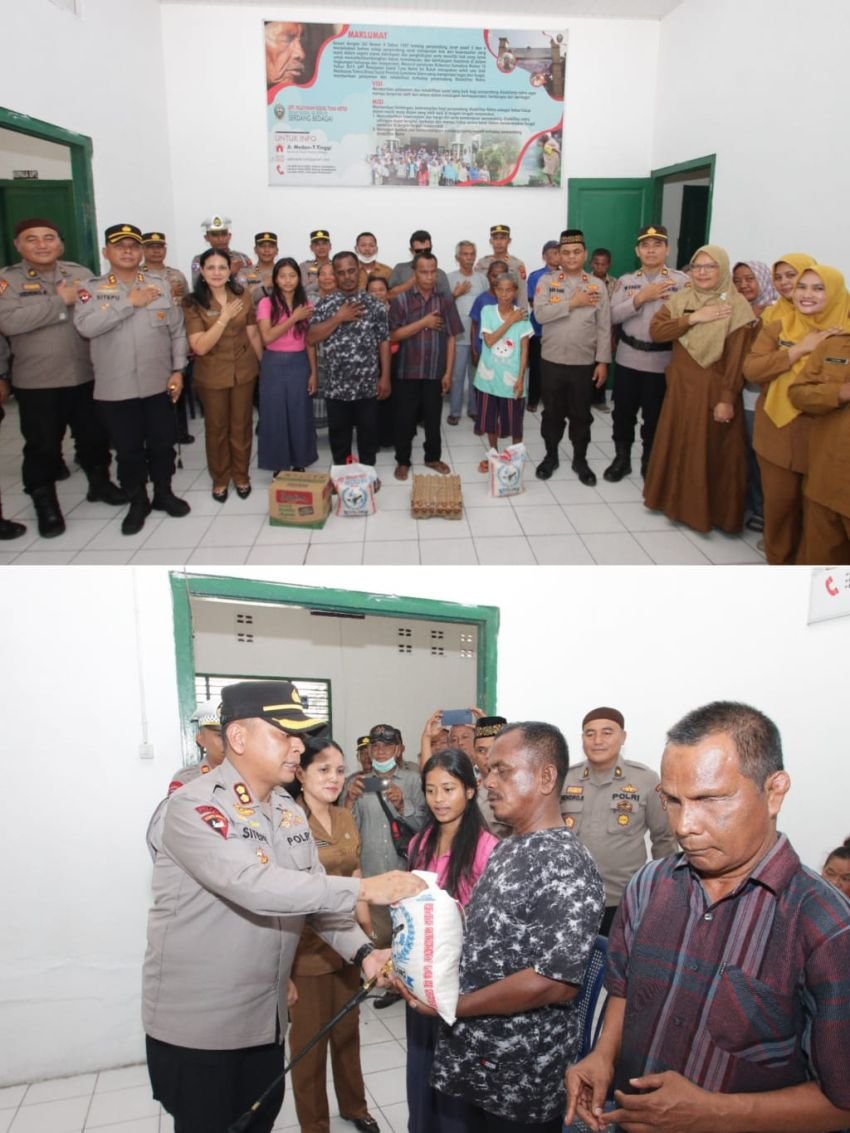 Kunjungi UPTD Pelayanan Sosial Tunanetra dan Tunadaksa, Kapolres Sergai Salurkan Tali Asih dan Sembako