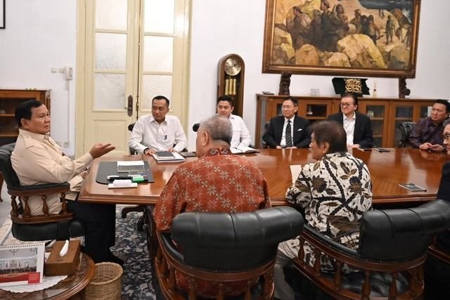 Prabowo Terima Delapan Konglomerat di Istana, Apa yang Dibahas ?