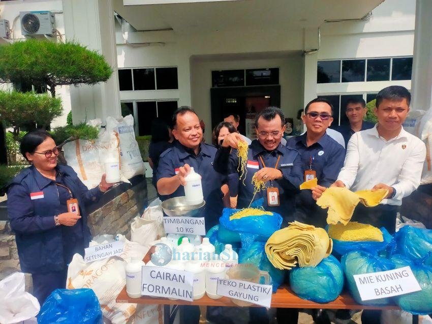 BBPOM Medan Temukan Mie Kuning Mengandung Formalin di Pematang Siantar, Sita Barang Bukti Puluhan Juta Rupiah