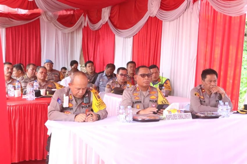 Kapolres Simalungun Ikuti Anev Operasi Ketupat Toba 2025 Secara Virtual