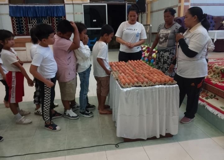 Suasana Hujan, Ibadah Paskah Subuh GKPS Tanjungbalai Penuh Sukacita