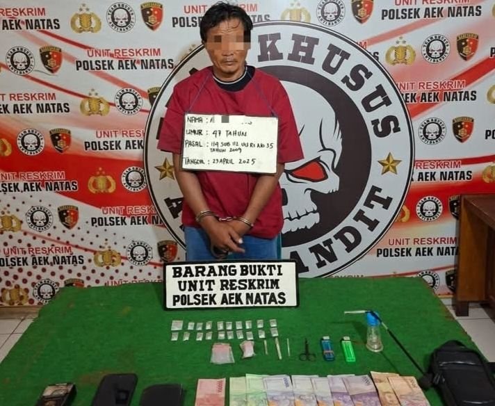 Polisi Gerebek Rumah di Aekkuo Labura, Bandar dan 20 Paket Sabu Diamankan