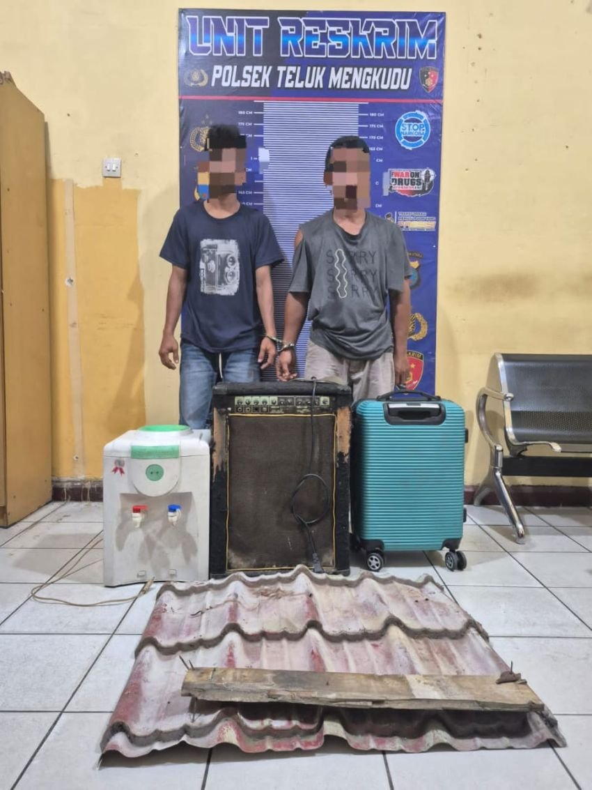 Polsek Telukmengkudu Berhasil Mengamankan Pelaku Pembobolan Kios di Desa Pematang Guntung