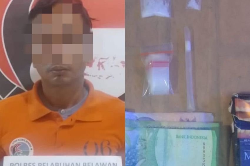 Polres Belawan Ringkus Pengedar Sabu di Kelurahan Terjun