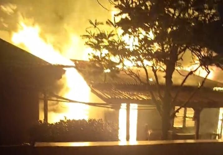 Enam Rumah Warga di Agara Hangus Terbakar