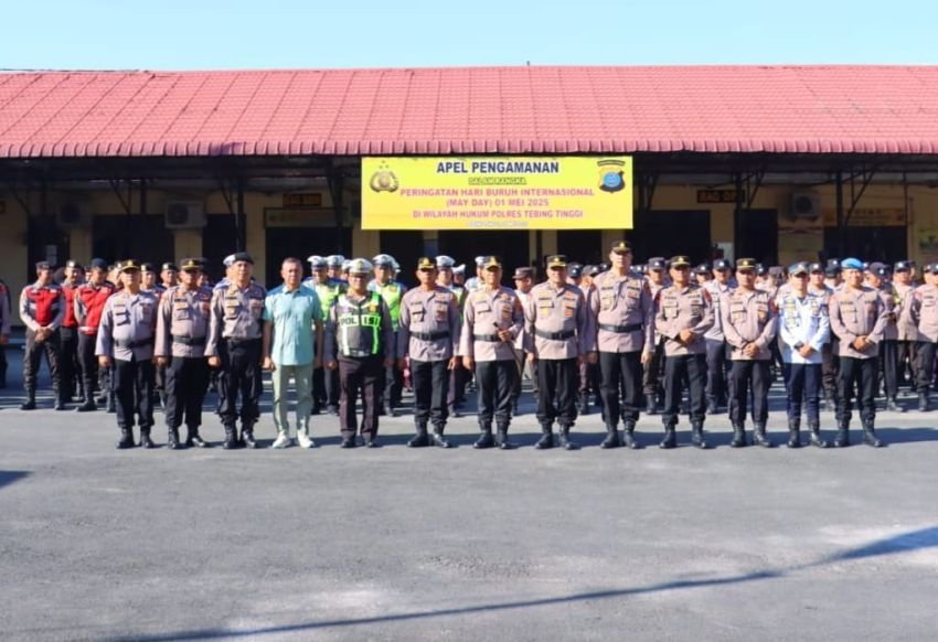 Pimpin Apel Pengamanan Hari Buruh Internasional, Kapolres : Sebagai Langkah Antisipasi Kerawanan dan Menjaga Stabilitas Keamanan