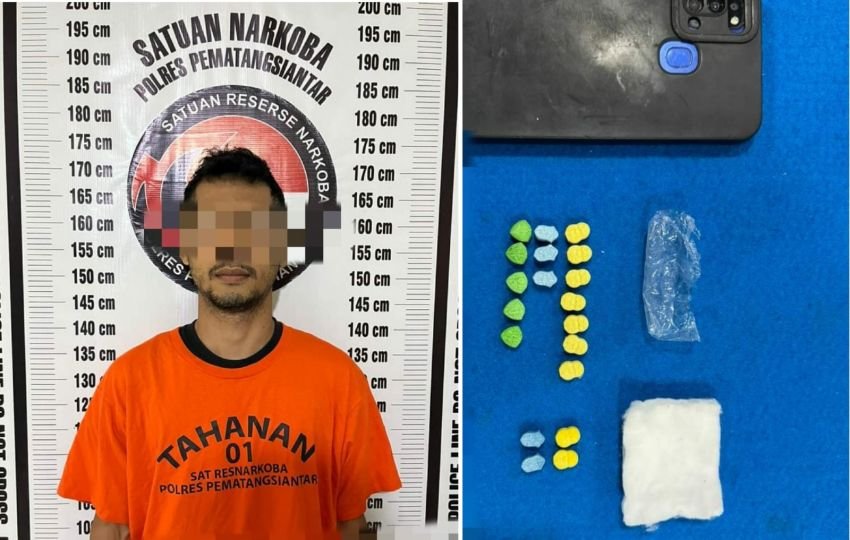 Hendak Transaksi Ekstasi, Pria Asal Simalungun Dibekuk Sat Resnarkoba Polres Pematangsiantar