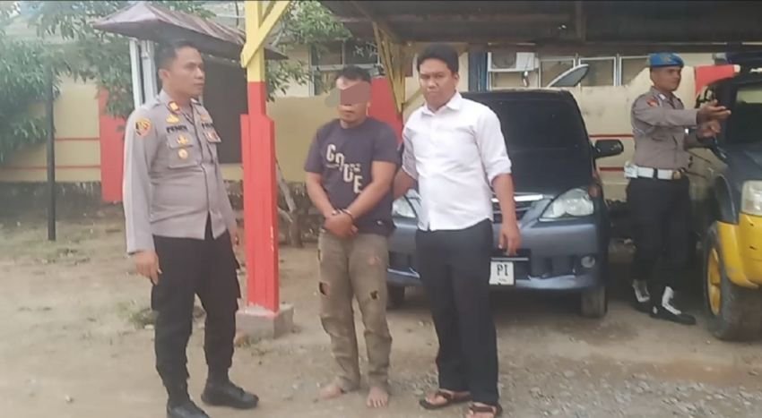 Dua Terduga Pencurian Kabel Tower Diamankan Polsek Pandan