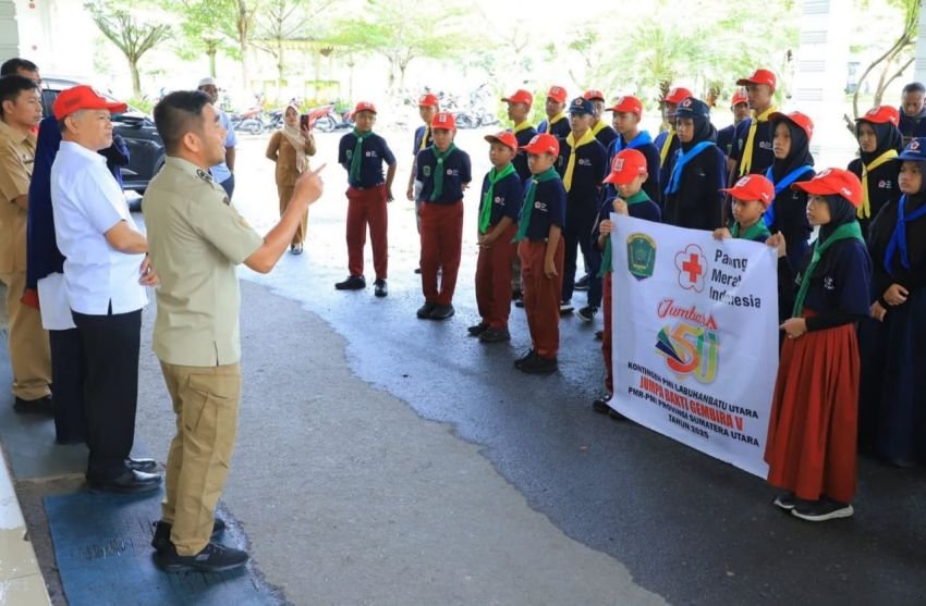 Wakil Bupati Labura Lepas Puluhan Peserta Ikut Jumbara V di Langkat