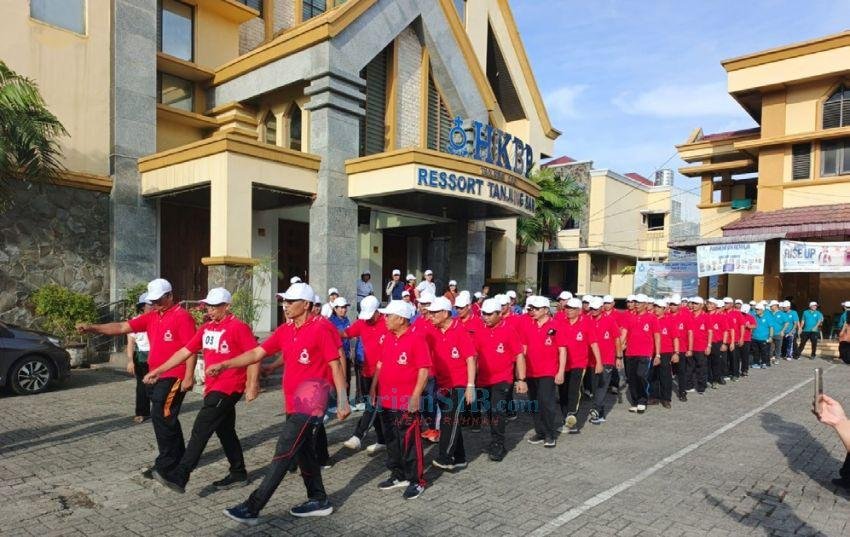 Lomba Gerak Jalan Santai Pesta Parheheon Ama HKBP Tanjung Sari Medan Meriah