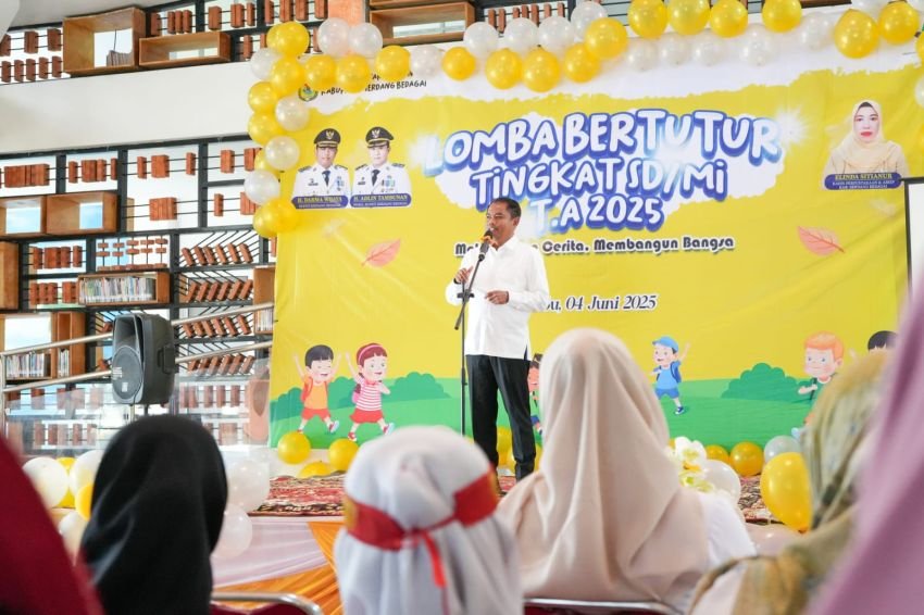 Apresiasi Lomba Bertutur, Darma Wijaya : Tingkatkan Literasi dan Minat Baca Anak Sergai