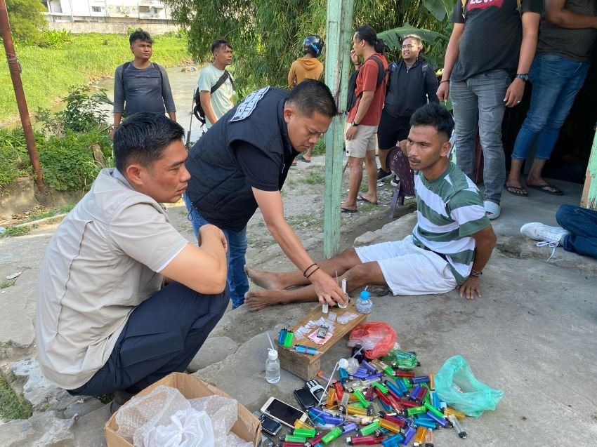 Polrestabes Medan GSN di Jalan Brigjen Katamso, Seorang Bandar Sabu Diringkus