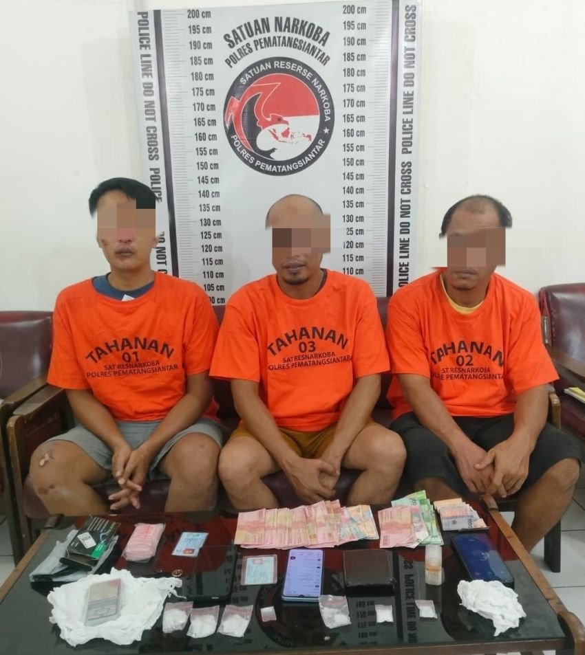 Polisi Ringkus Bandar Sabu dan 2 Anggotanya di Pematangsiantar